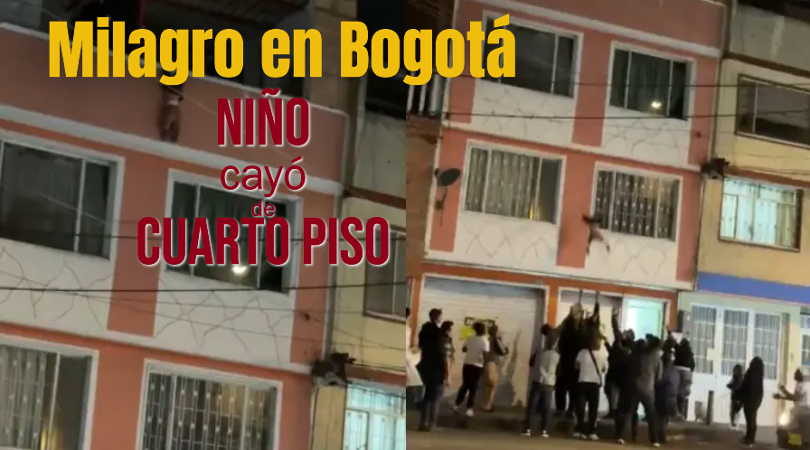 Niño de 2 años se salvó de morir tras caer de un cuarto piso